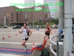 Racers cutting a tight corner, Houston Classical 25K, 2009